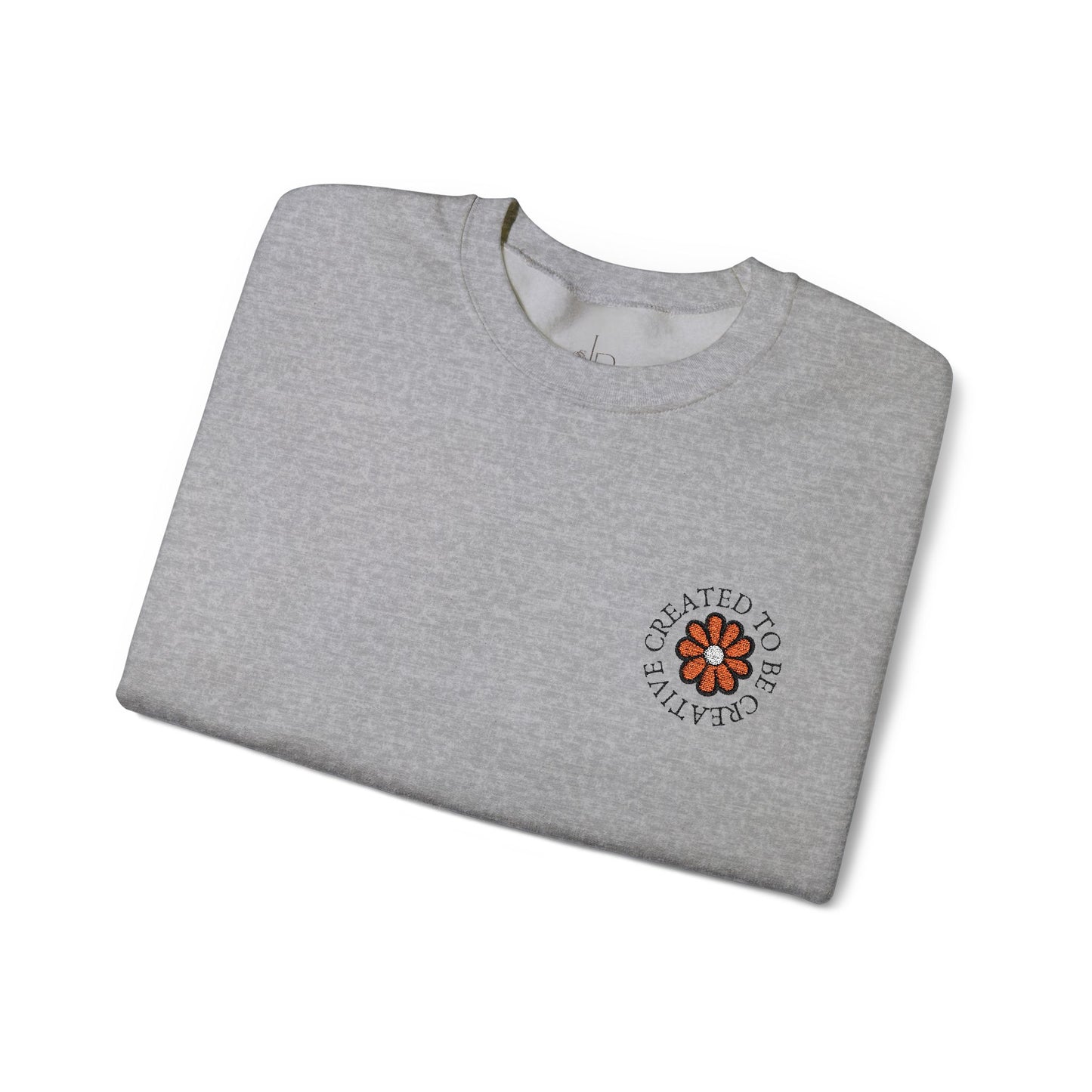 Created to be Creative Flower Heavy Blend Crewneck Sweatshirt