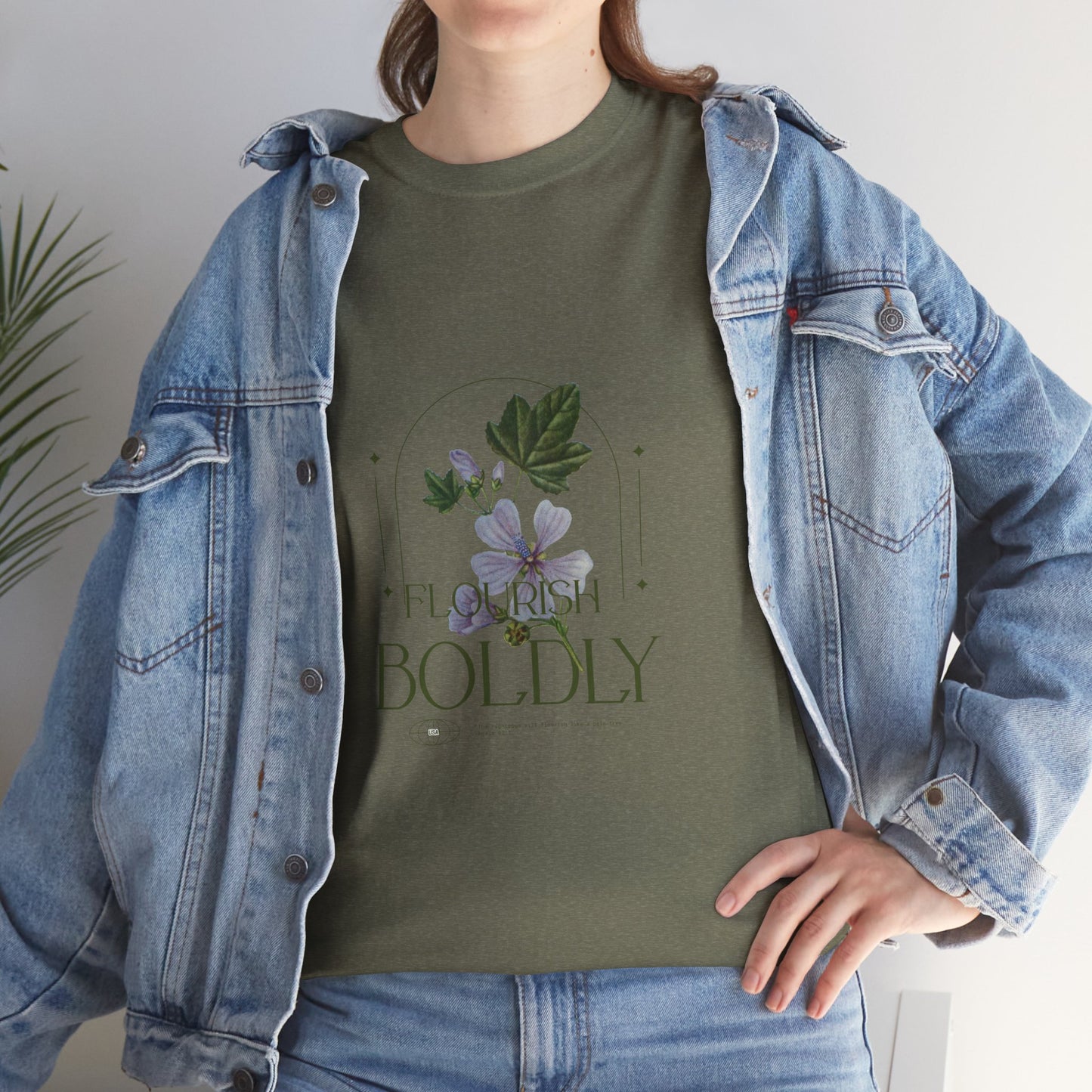 Flourish Boldly Unisex Heavy Cotton Tee