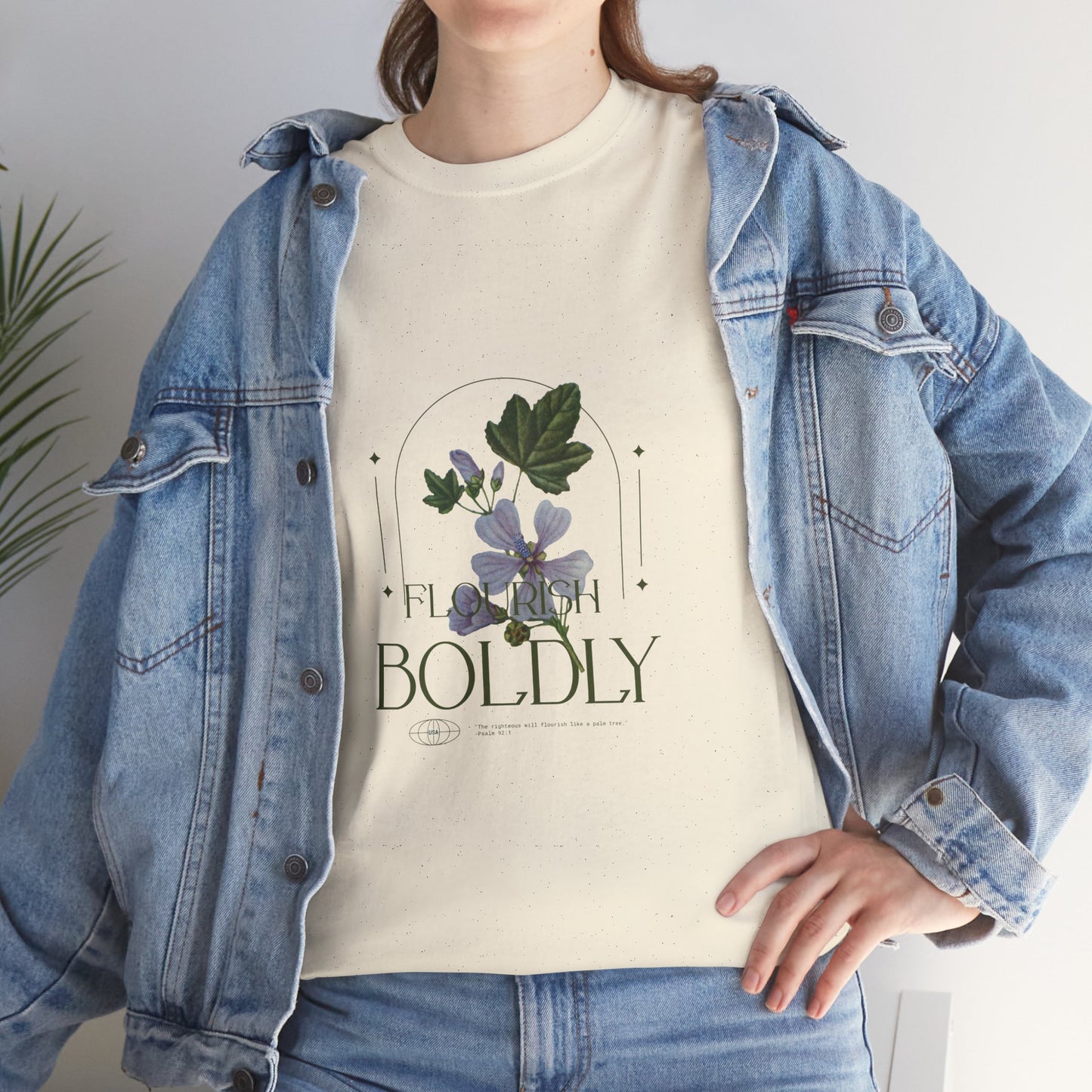 Flourish Boldly Unisex Heavy Cotton Tee