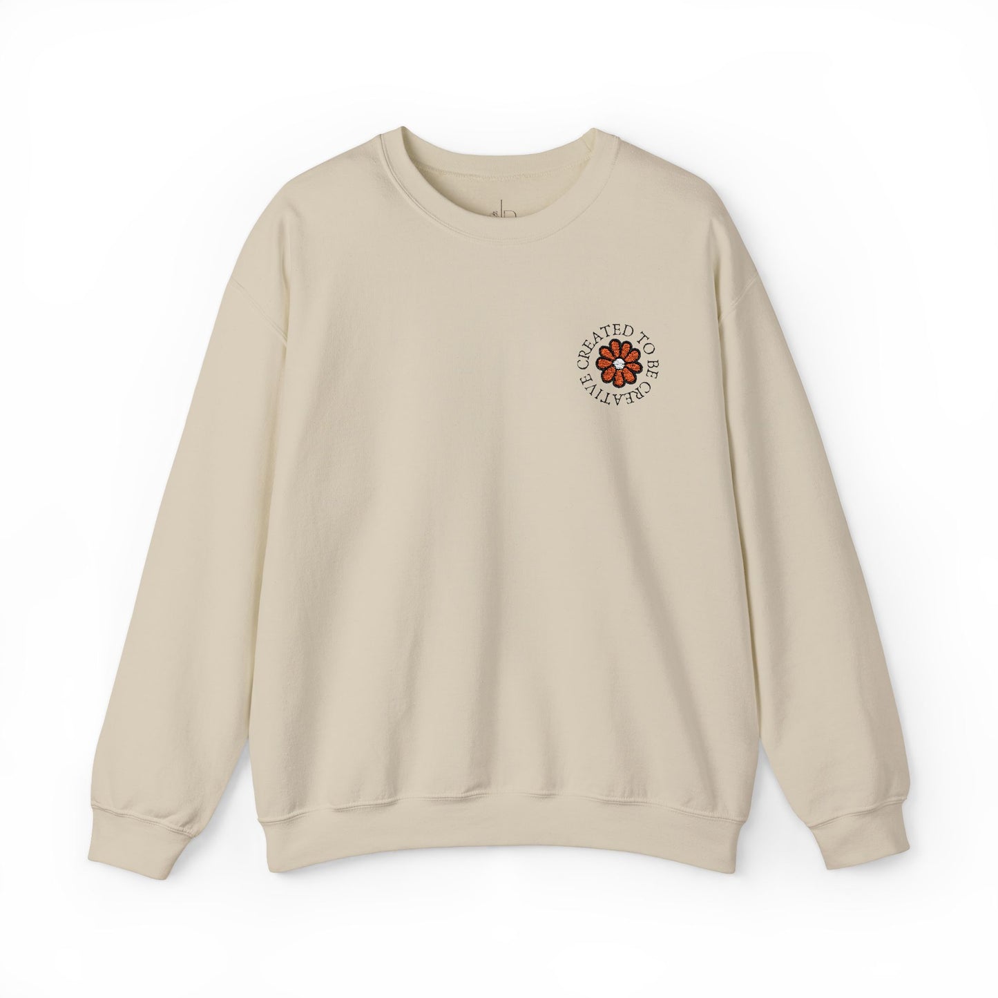 Created to be Creative Flower Heavy Blend Crewneck Sweatshirt