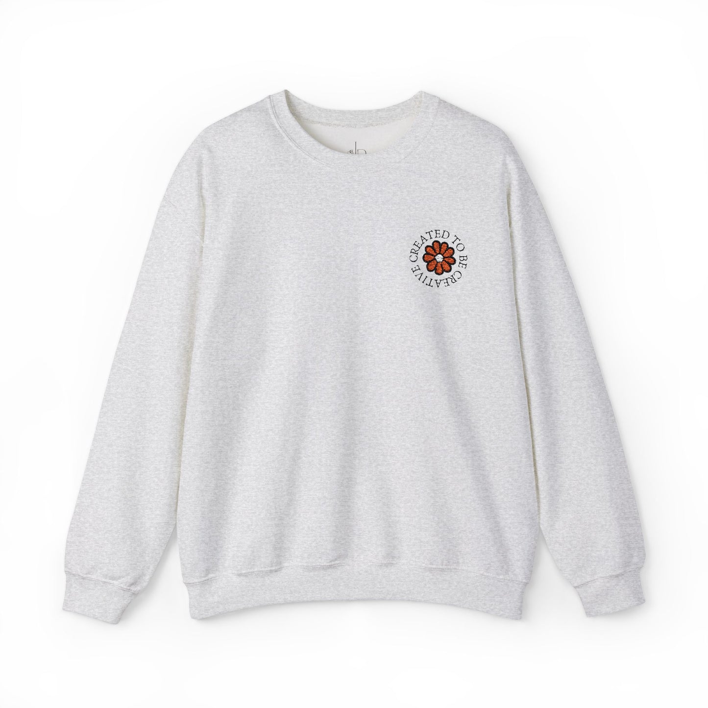 Created to be Creative Flower Heavy Blend Crewneck Sweatshirt