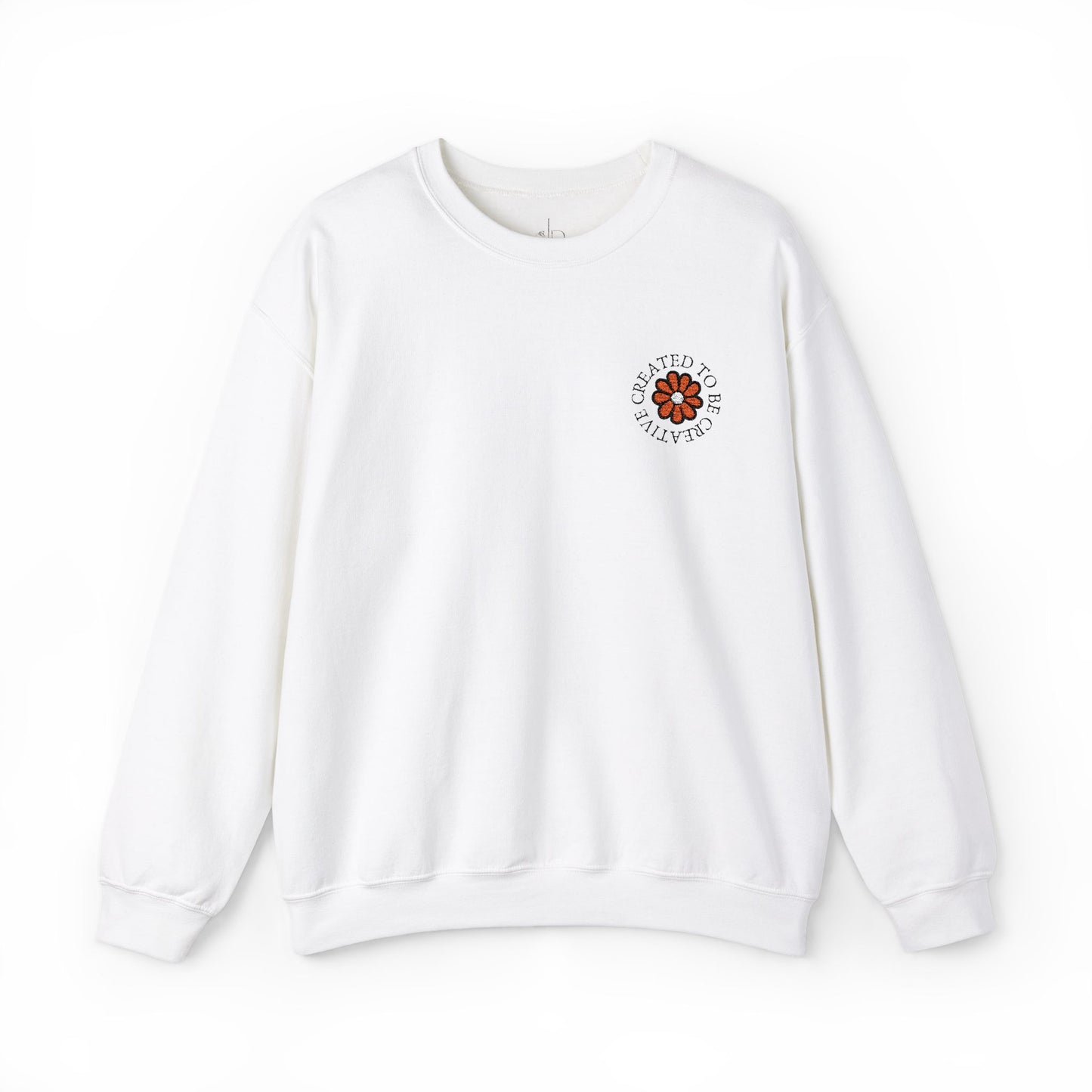 Created to be Creative Flower Heavy Blend Crewneck Sweatshirt