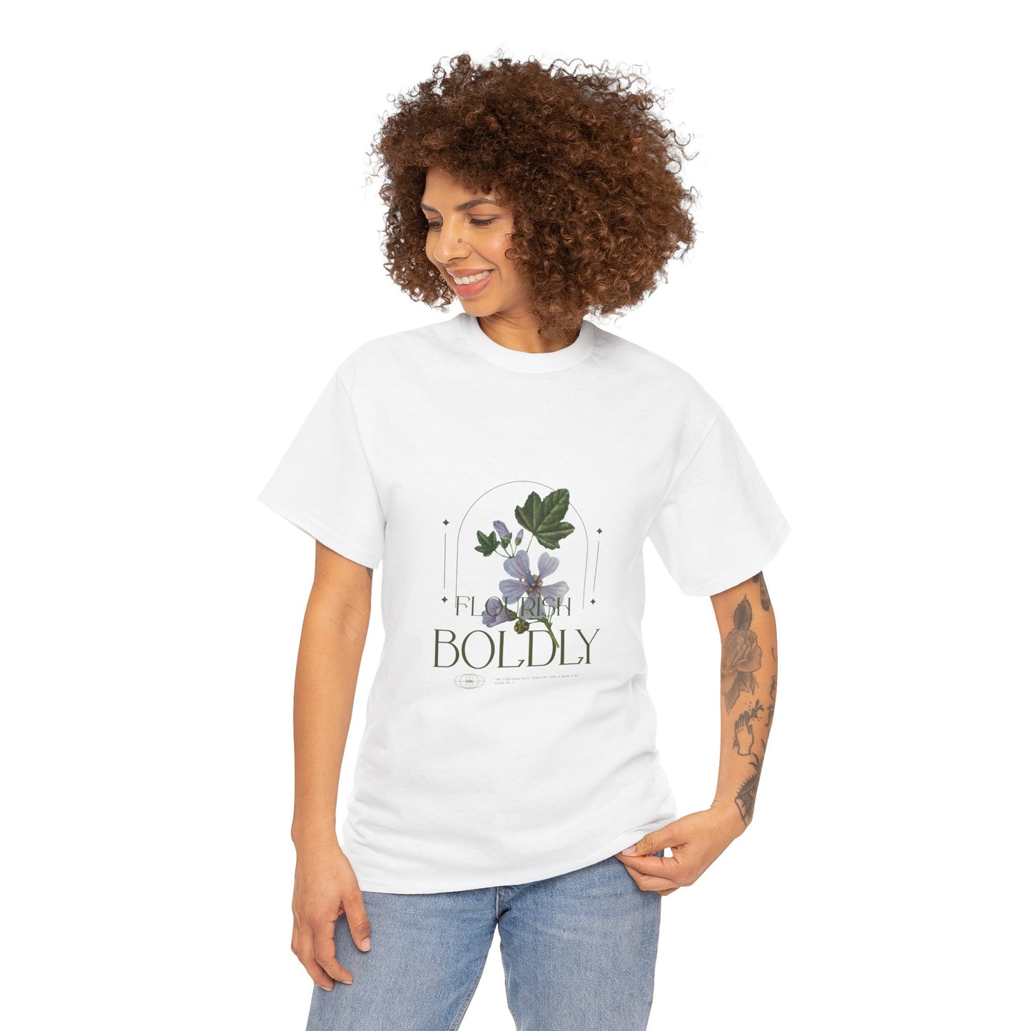 Flourish Boldly Unisex Heavy Cotton Tee