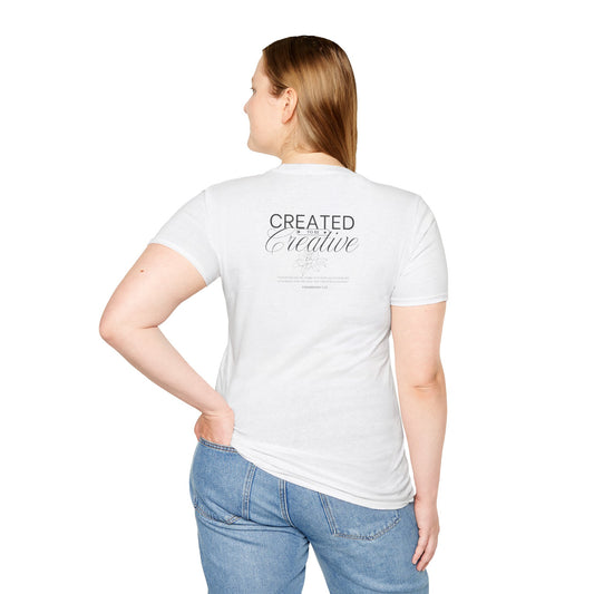 "Created to be Creative" Design Customizable | Unisex Softstyle T-Shirt