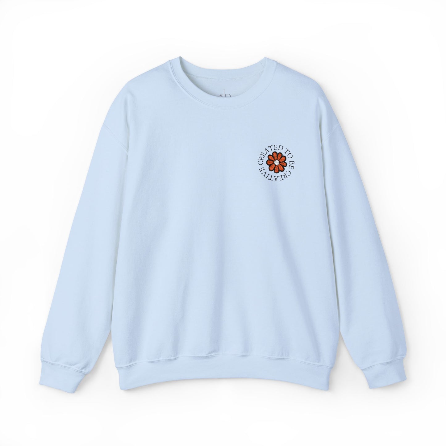 Created to be Creative Flower Heavy Blend Crewneck Sweatshirt